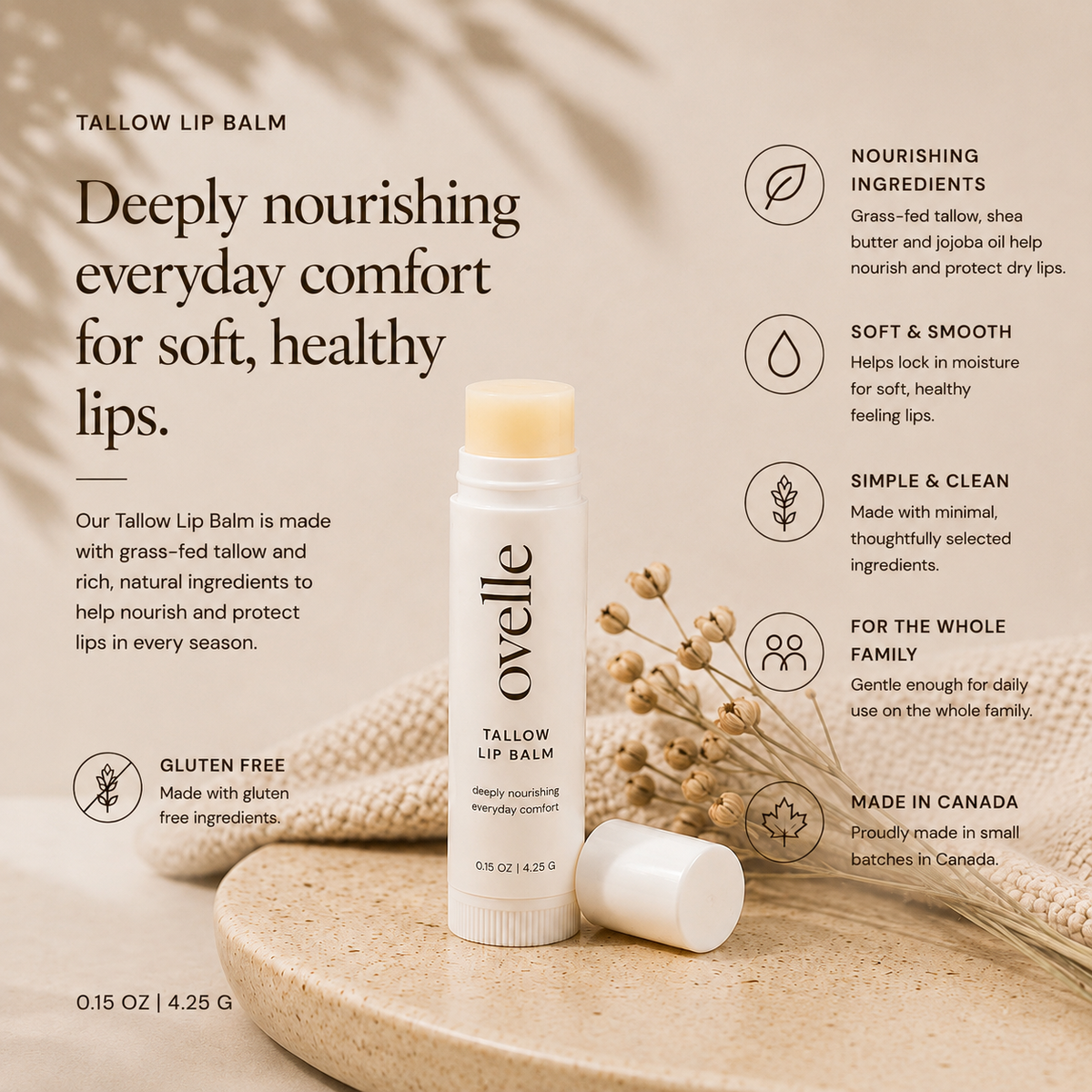 tallow lip balm