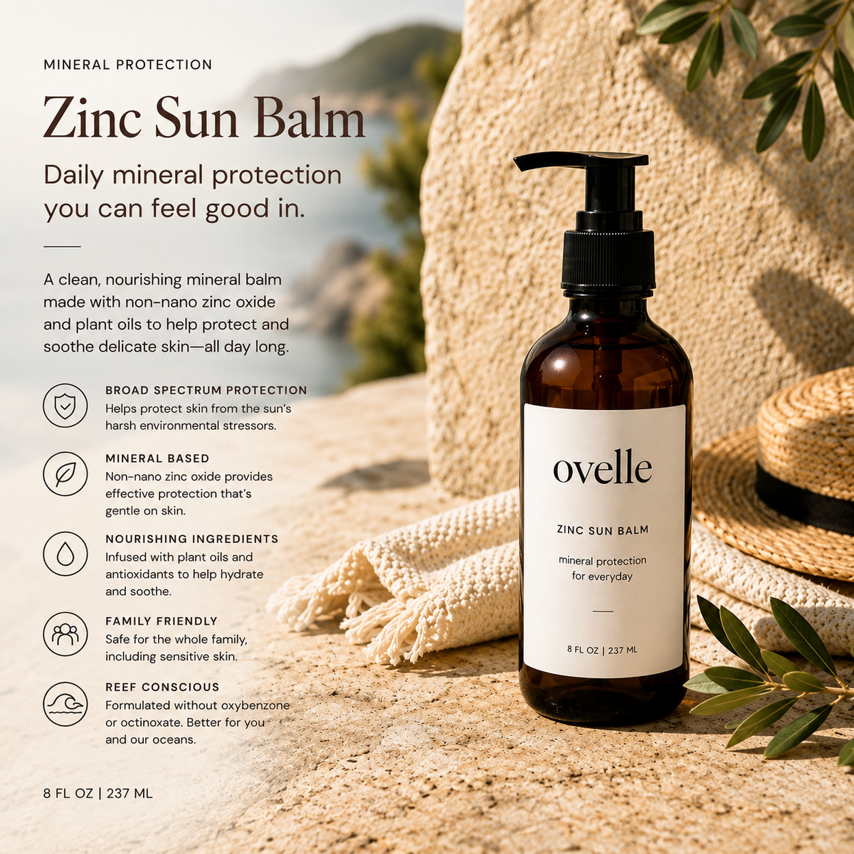 all natural zinc sun balm